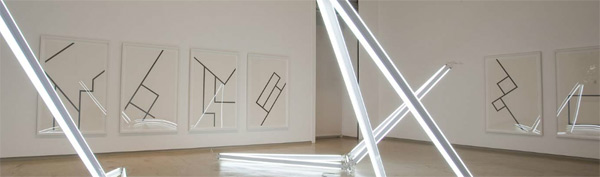 Detail: Frames for artist Jonathan Jones, Galerie Mirchandani and Steinruecke, Mumbai, India. Photograph by Anil Rane, courtesy the artist